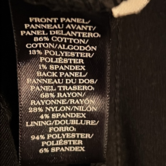 Ann Taylor textured fringe detailing sleeveless round neckline black top blouse - Picture 11 of 11